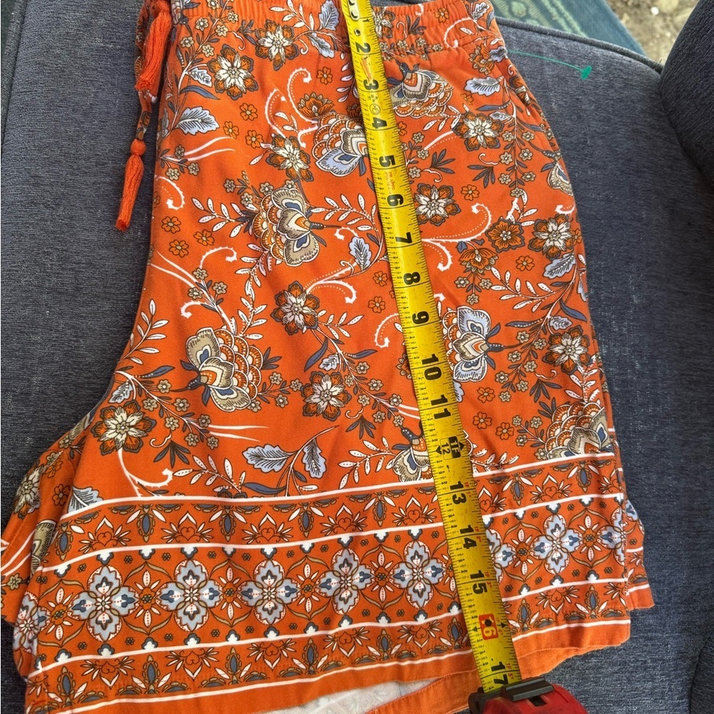 J. Jill Orange and Blue Bermuda Shorts Vibrant Design - Picture 8 of 9